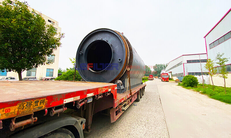 利菲爾特廢輪胎裂解設備裝車發貨 利菲爾特廢輪胎裂解設備裝車發貨